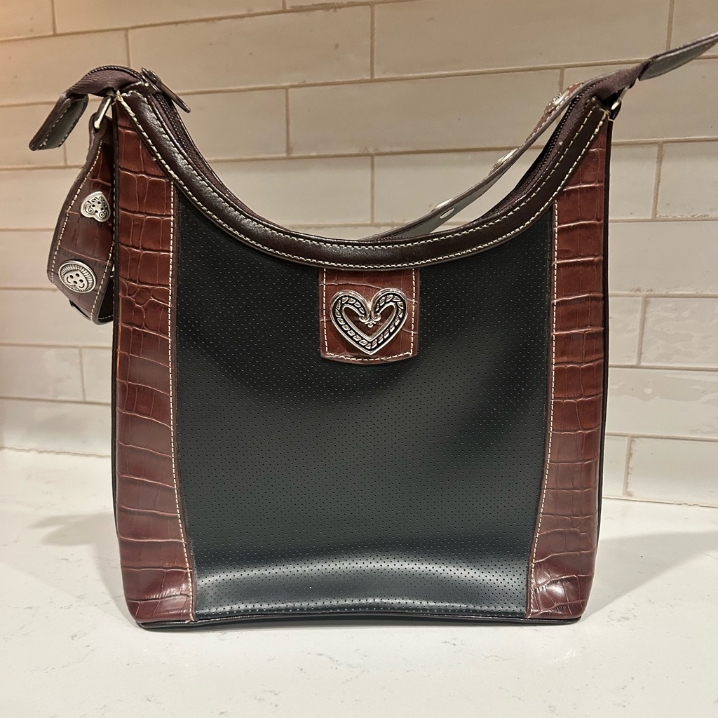 Brighton Black And Brown Shoulder Bag